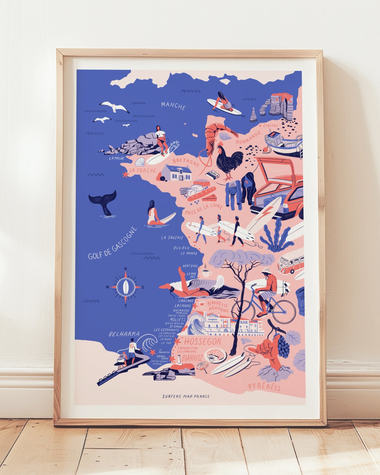 Surfers Map France