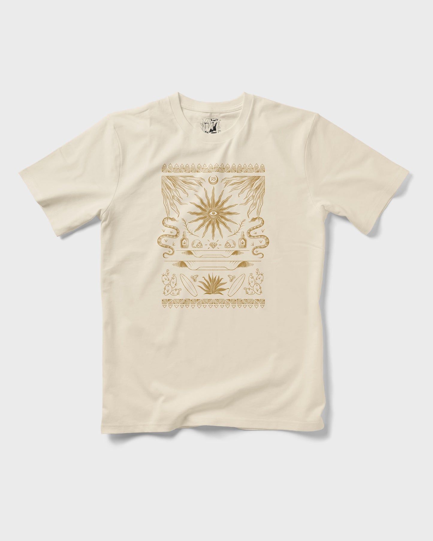 Golden Sunset T-Shirt Unisex Frontprint