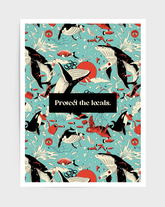 Protect the locals. Poster